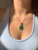 Nephrite Jade Brea Pendant - Long Oval - Jewels & Gems