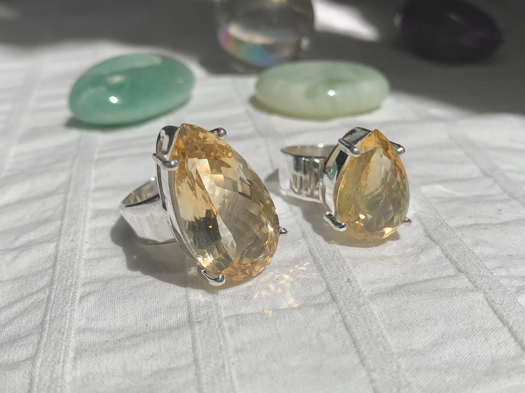 Citrine Sanaa Ring - Teardrop (One of a kind) - Jewels & Gems
