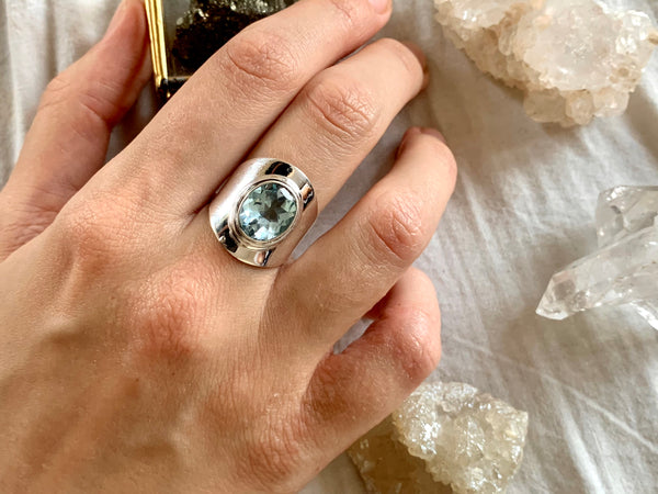 Blue Topaz Medea Ring - Jewels & Gems
