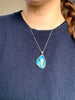 Blue Apatite Naevia Pendant - Freeform - Jewels & Gems