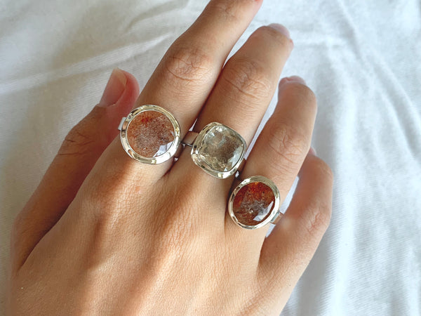Sunstone Ansley Ring - Faceted Mixed - Jewels & Gems