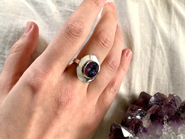 Mystic Topaz Jonet Ring (US 6.5 & 9) - Jewels & Gems