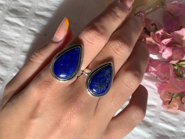 Lapis Lazuli Brea Ring - Reg. Teardrop (US 7) - Jewels & Gems