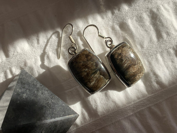 Seraphinite earrings sales