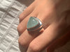 Aquamarine Ansley Ring - Faceted Triangle (US 8.5) - Jewels & Gems
