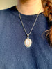 Peach Moonstone Medea Pendant - Large Oval - Jewels & Gems