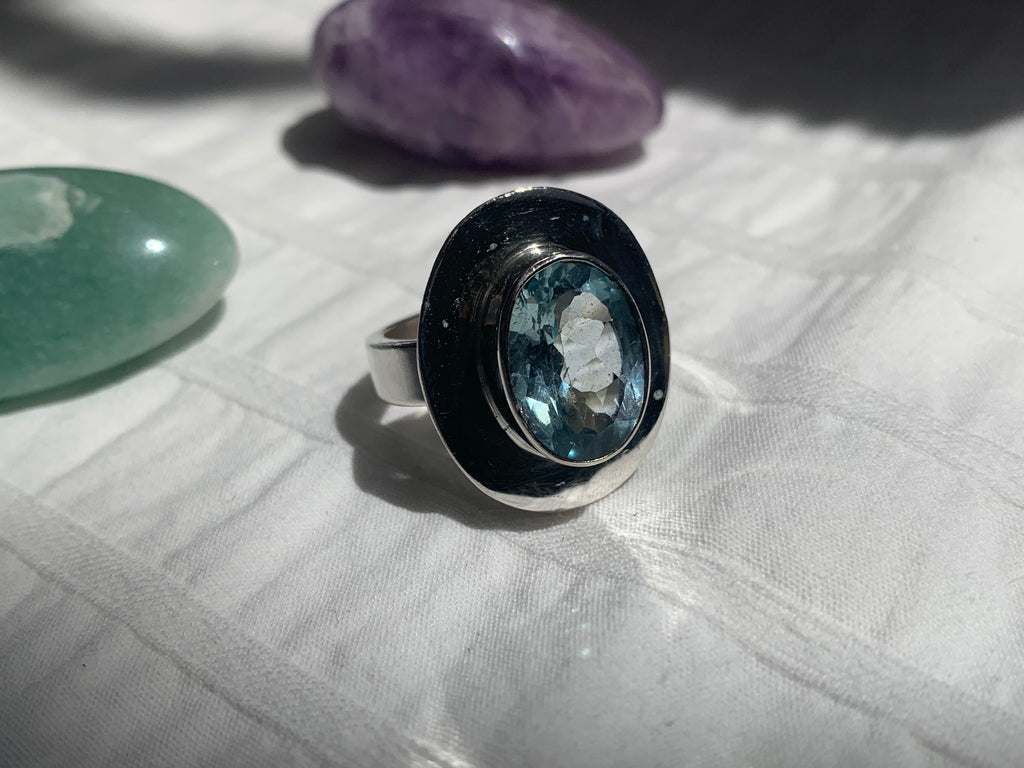 Blue Topaz Eydis Ring - Jewels & Gems