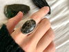Seraphinite Naevia Ring - Large Oval - Jewels & Gems