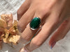 Malachite Naevia Ring - Reg. Oval - Jewels & Gems