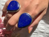 Lapis Lazuli Brea Ring - XLarge Drop (US 8.5 & 7.5) - Jewels & Gems