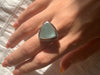 Aquamarine Ansley Ring - Faceted Triangle (US 8.5) - Jewels & Gems